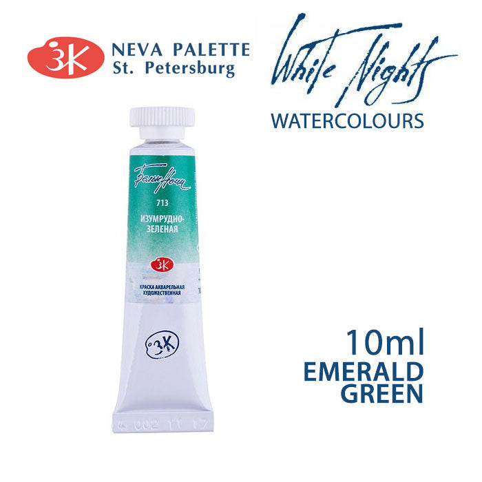 Akvarele White Nights 10 ml  - izaberite nijansu - Smaragdno zelena