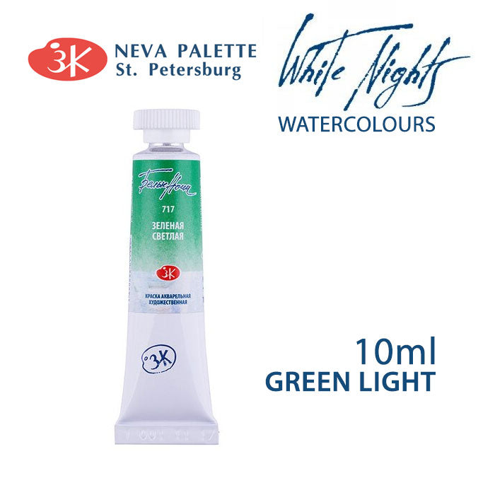 Akvarele White Nights 10 ml  - izaberite nijansu - Zelena svijetla
