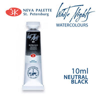 Akvarele White Nights 10 ml  - izaberite nijansu - Neutralna crna
