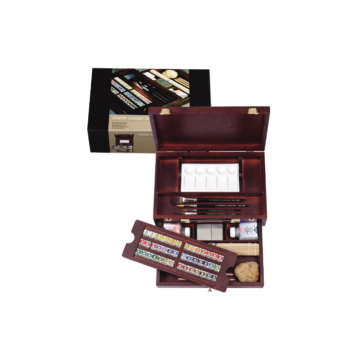 Akvarelne boje Rembrandt box master/42 posudice + pribor