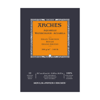Akvarelni blok ARCHES Aquarelle gruba struktura prirodno bijela 300 g/m² – 12 listova