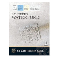Akvarelni blok CANSON Saunders Waterford CP bijeli 300 g/m² 23 × 31 cm - 12 listova
