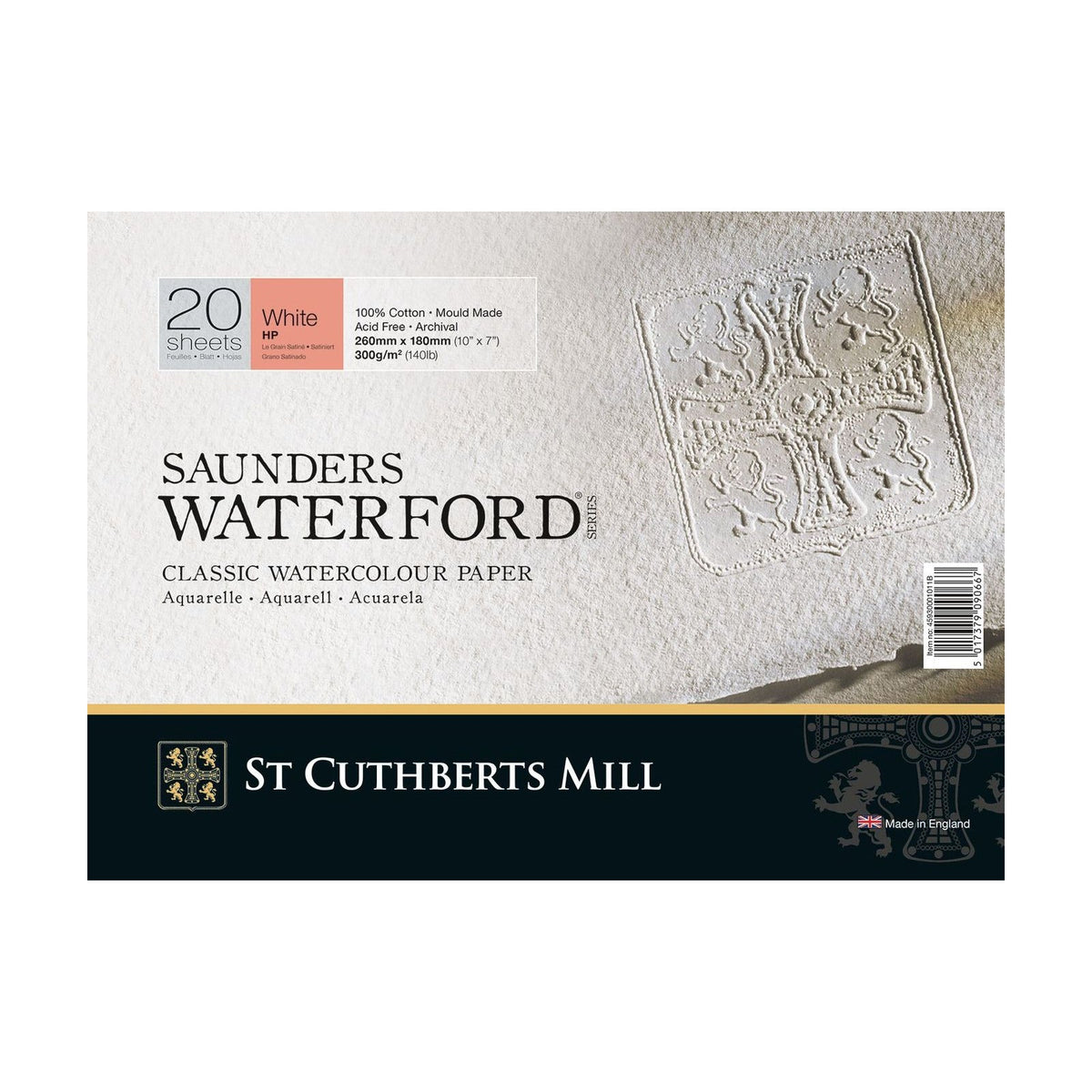 Akvarelni blok CANSON St Cuthberts Saunders HP 300 g/m² 20 listova – 26 x 51 cm