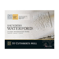 Akvarelni blok CANSON St Cuthberts Saunders Waterford Rough 300 g/m² 26 × 51 cm – 20 listova