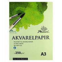 Akvarelni blok Phoenix 250 g/m², 210 × 297 mm ili 297 × 420 mm – izbor formata
