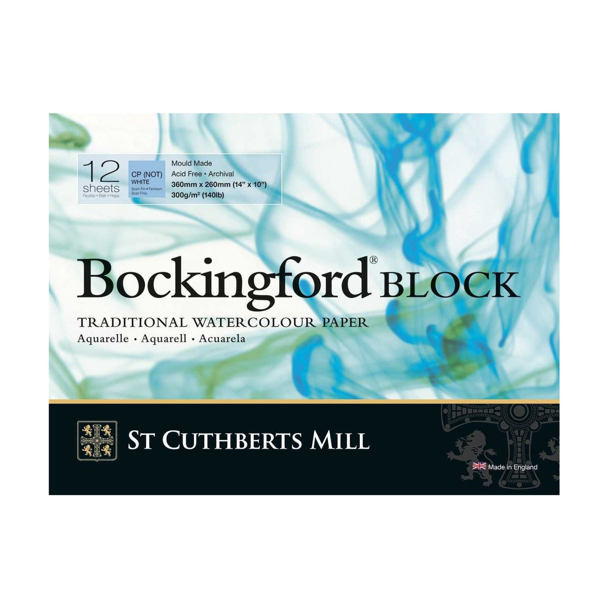 Akvarelni blok St Cuthberts Mill Bockingford CP bijeli 300 g/m² 31 – 41 cm - 12 listova