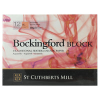 Akvarelni blok St Cuthberts Mill Bockingford HP bijeli 300 g 12 listova – 31 – 41 cm