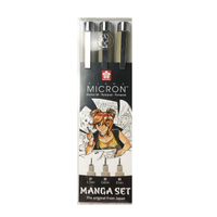 Akvarelni flomasteri s četkicom SAKURA Koi Coloring Brush Manga / set 3 – 6 kom