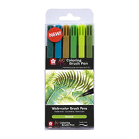 Akvarelni kistasti flomasteri SAKURA Koi Botanical / set 6 kom