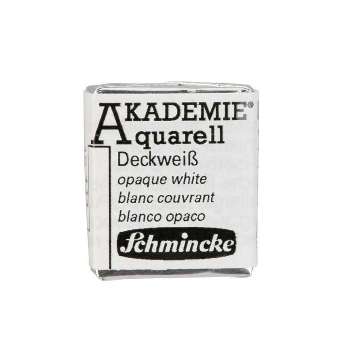 Akvarel boje Schmincke AKADEMIE half pan – 111 neprozirna bijela
