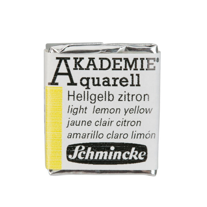 Akvarel boje Schmincke AKADEMIE half pan – 222 svijetla limun žuta