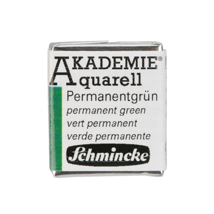 Akvarel boje Schmincke AKADEMIE half pan – 553 permanentna zelena