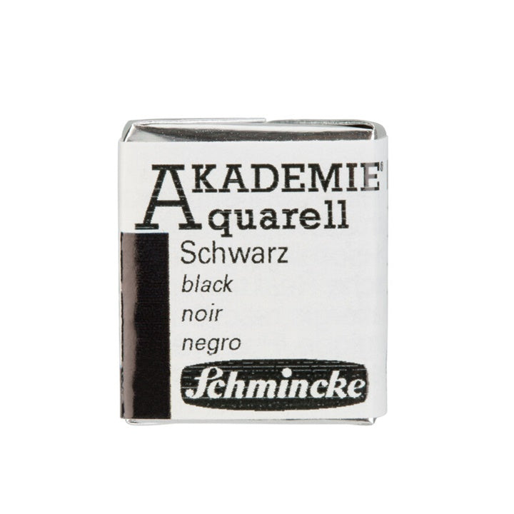 Akvarel boje Schmincke AKADEMIE half pan – 782 čierna