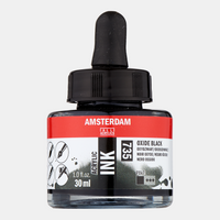 ROYAL TALENS Amsterdam Acrylic Ink akrilna tinta 30 ml – Oksidno crna