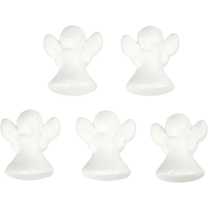 Anđeo od stiropora 6 cm 5 kom — slika 2