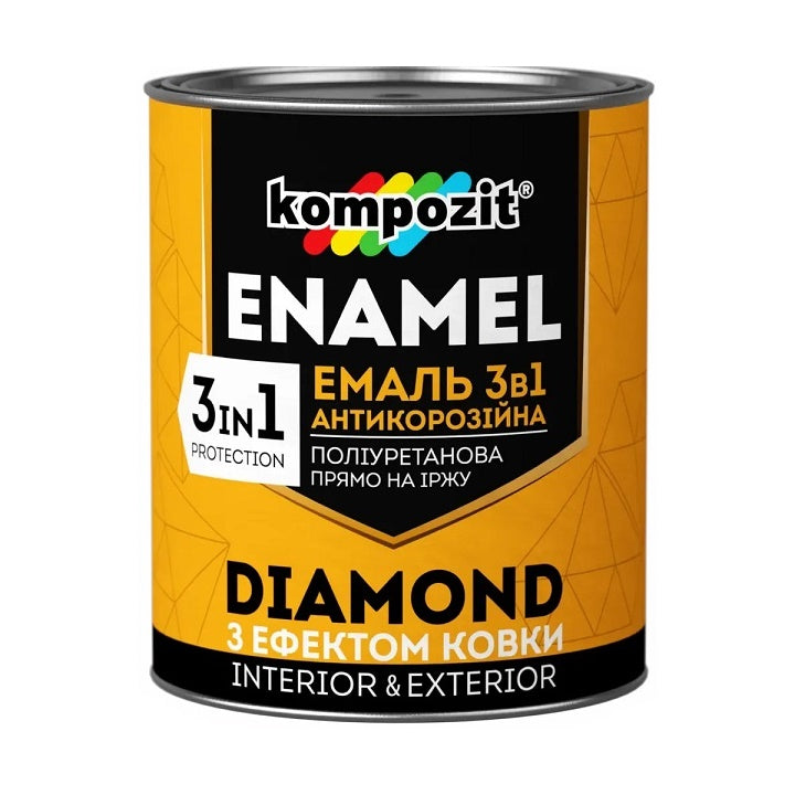 Antikorozivni emajl 3 u 1 KOMPOZIT DIAMOND 0,65 l - razne nijanse – Srebro