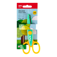 APLI kreativne makaze 13,5 cm, zaobljeni vrh, simetrične – valovi