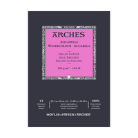 ARCHES akvarelni blok glatki HP prirodno bijeli 300 g/m² A5 – A3 - 12 listova