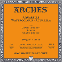 ARCHES akvarelni blok Rough prirodna bijela 300 g/m² 10 – 31 cm - 20 listova