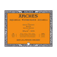 ARCHES akvarelni blok Rough prirodna bijela 300 g/m² 10 – 31 cm - 20 listova