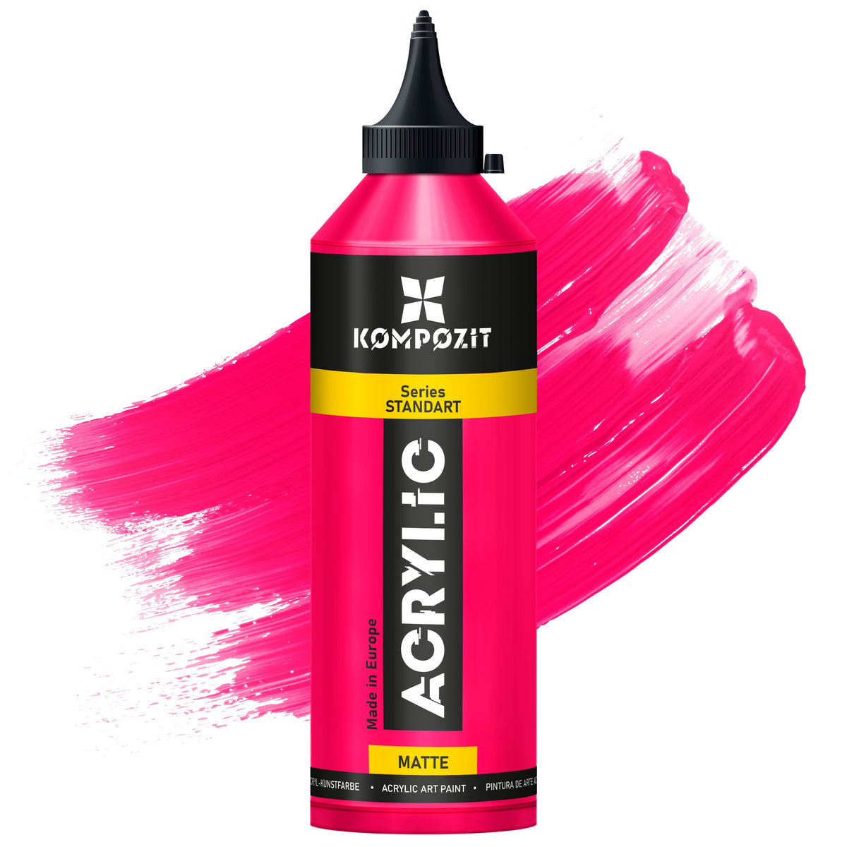Akrilna boja Kompozit STANDART Fluorescent 500 ml – 114 Fluorescentna ružičasta