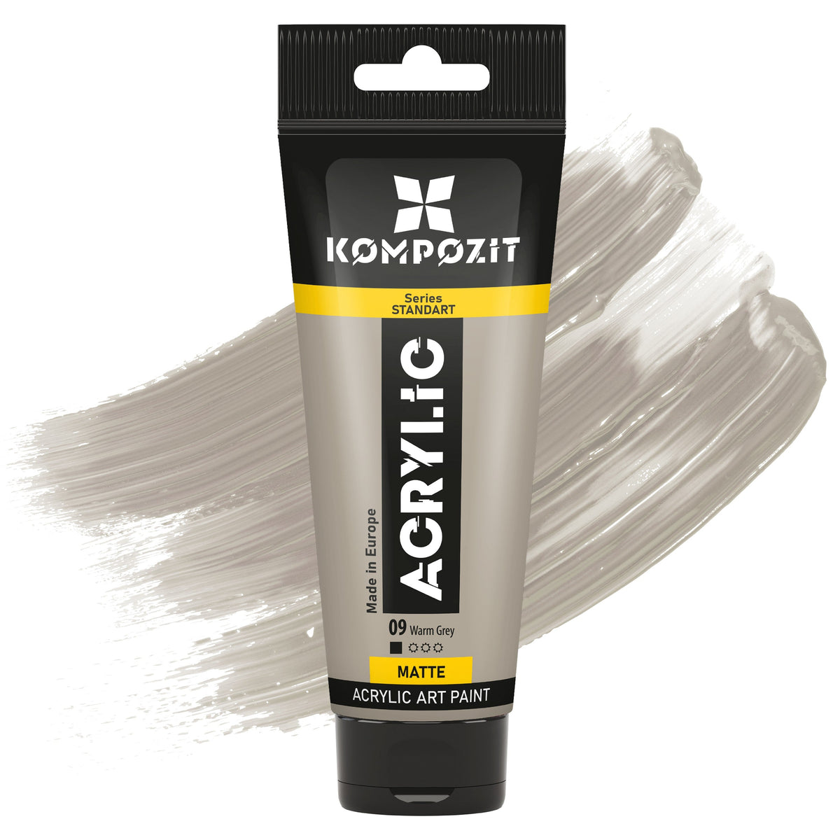 Akrilna boja STANDART Kompozit 75 ml – 09 Toplo siva