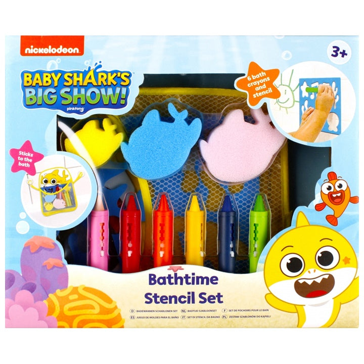 Baby Shark set pastela za kadu za crtanje po pločicama i kadi tokom kupanja.