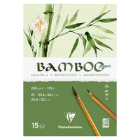 Bambusni akvarelni blok CLAIREFONTAINE CP 250 g/m² A1 - 15 listova