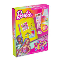 Barbie scrapbooking dnevnik sa setom naljepnica, šljokica i ukrasnih traka za kreativno ukrašavanje.