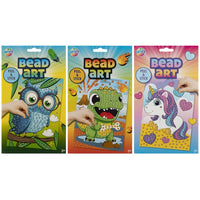 BEAD ART set dimenzija 24x20 cm za kreativno nizanje perlica