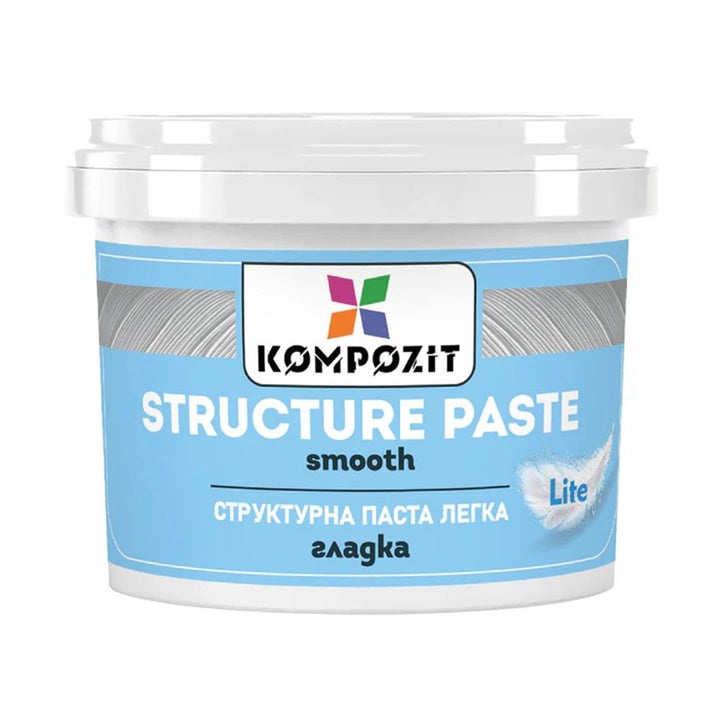 Bijela glatka strukturirna pasta LITE u plastičnoj posudi
