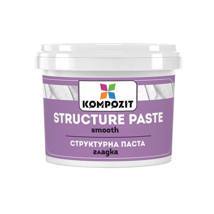 Bijela glatka strukturirna pasta marke Kompozit u plastičnoj posudi