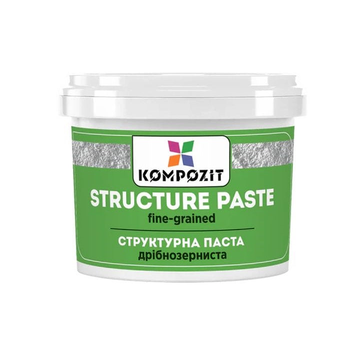 Bijela sitnozrna strukturirna pasta Kompozit u plastičnoj posudi