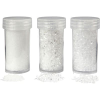 Bijeli glitter - set od 3 kom — slika 1