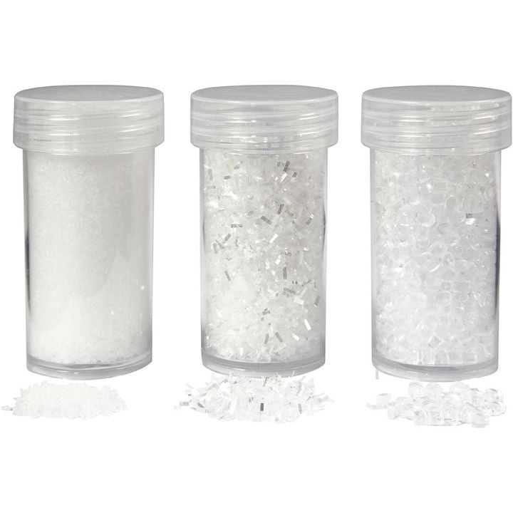 Bijeli glitter - set od 3 kom — slika 1