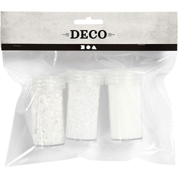 Bijeli glitter - set od 3 kom — slika 2