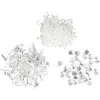 Bijeli glitter - set od 3 kom — slika 3