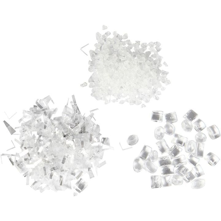 Bijeli glitter - set od 3 kom — slika 3