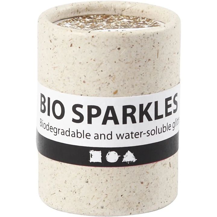 Bio zlatni glitter 10 g — slika 1