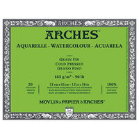 Blok ARCHES® Aquarelle Watercolour Cold Pressed - izaberite format