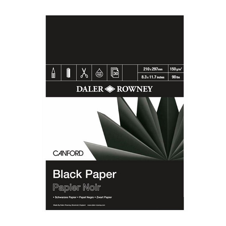 Blok crnog papira Daler-Rowney Canford - izaberite format — slika 1