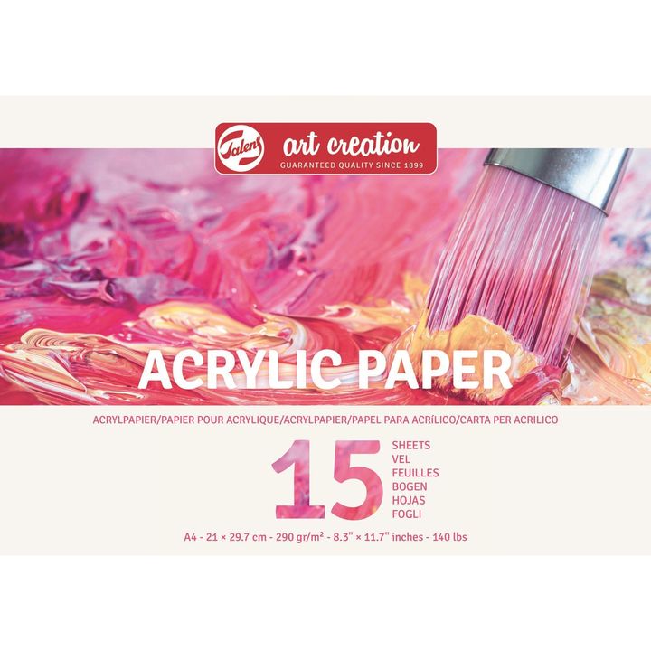 Blok papira za akrilne boje 15 listova — slika 3
