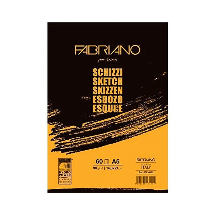 Blok za crtanje FABRIANO SKETCH lijepljen — slika 2