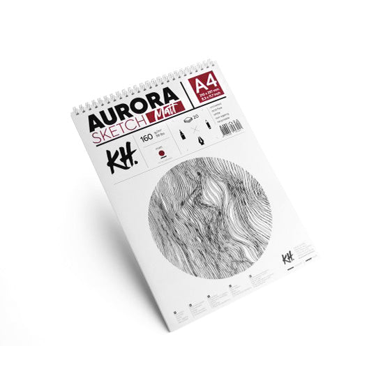 Blok za skiciranje AURORA matt [160g] - 20 listova — slika 3