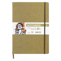 Blok za skiciranje DARWI Khaki A4, 140 g/m², 80 listova
