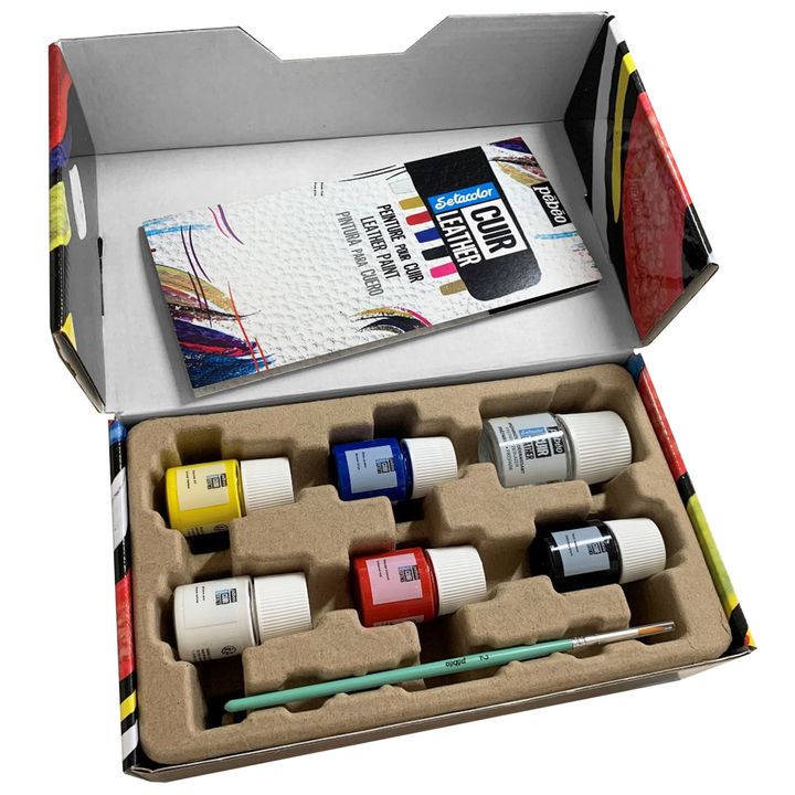 Boje za kožu Pebeo Setacolor - početni set 7 kom — slika 2