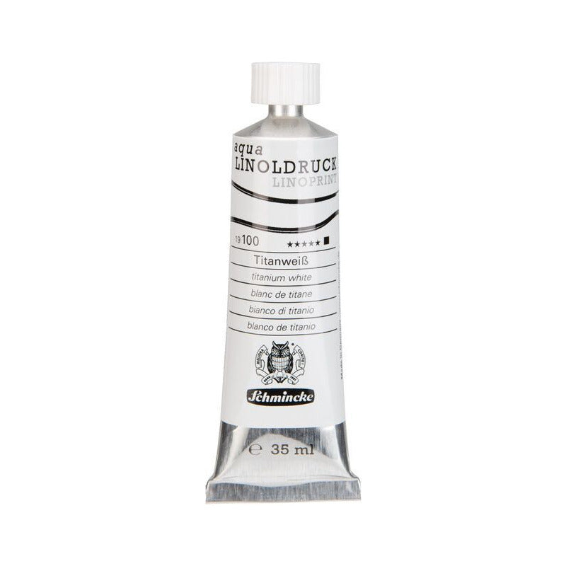 Boje za linorez Schmincke aqua-LINOPRINT 35 ml – 100 Titanijum bijela