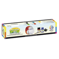 Set od šest boja za porcelan Porcelan Art u pakovanju od 20 ml za kreativno oslikavanje keramike.