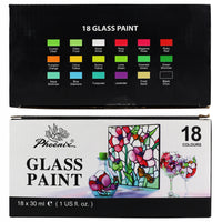 Boje za staklo Phoenix - 18 x 30 ml / set 18 bočica