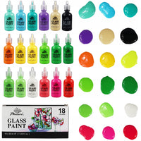 Boje za staklo Phoenix - 18 x 30 ml / set 18 bočica